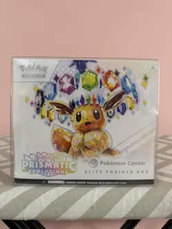 Prismatic Evolutions Pokemon Center Elite Trainer Box ETB W/Plastic Case SEALED - Image 1