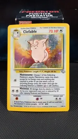 Pokemon TCG Clefable Jungle 1/64 Holo Unlimited Holo Rare - Image 1