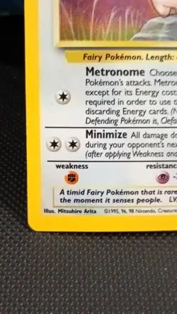 Pokemon TCG Clefable Jungle 1/64 Holo Unlimited Holo Rare - Image 2