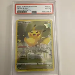 The Pokemon Company Pikachu GG30/GG70 Crown Zenith Holo PSA 8 2023 - Image 1