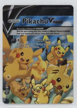 Pikachu V-Union (Top Left) Pokemon Sword & Shield Black Star #SWSH139 - Image 1