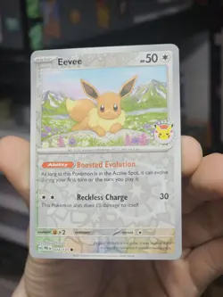 Pokemon Day 2025 Prismatic Evolutions Eevee Cosmos Promo TCG Card 074/131 - Image 2