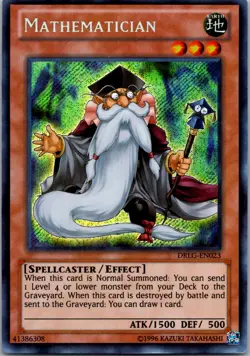 Yugioh Mathematician DRLG-EN023 Secret Rare NM - Image 1