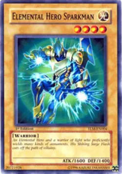 Elemental Hero Sparkman - TLM-EN004 - Common - Unlimited Edition - Near Mint - Image 1
