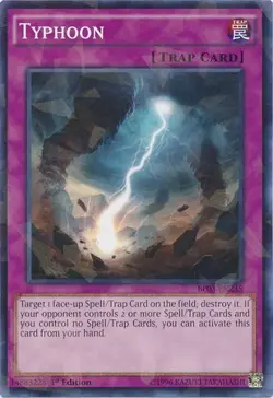 1x Typhoon (Shatterfoil) - 1st Edi NM Eng YuGiOh - Battle Pack 3: Monster League - Image 1