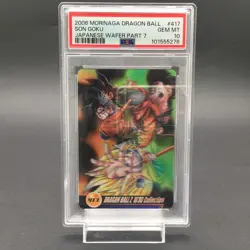 PSA10 2006 Dragon Ball Morinaga Japanese Wafer Cards Part 7 417 Son Goku - Image 1