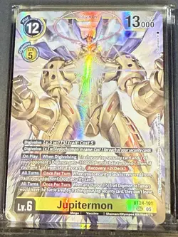 Digimon Jupitermon BT24-101 Digimon Card Game Secret Rare NM - Image 1