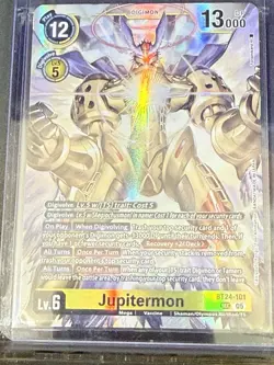Digimon Jupitermon BT24-101 Digimon Card Game Secret Rare NM - Image 3