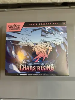 Pokemon TCG Mega Evolution—Chaos Rising Elite Trainer Box Booster Promo 40 Cards - Image 1