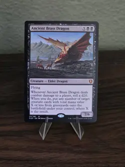 MTG Ancient Brass Dragon Battle for Baldur's Gate regular - Image 1