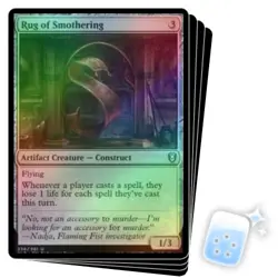FOIL RUG OF SMOTHERING X4 Commander Legends: Battle For Baldur's Gate Magic MTG - Image 1