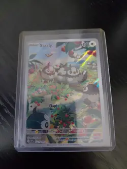 Starly Illustration Rare Pokemon Scarlet & Violet Base Set 221/198 IR - Image 3