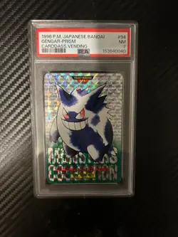 Pokemon Cardass Gengar PSA 7 New Cert RARE VINTAGE AUCTION - Image 1