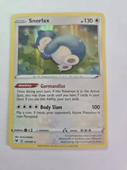 Snorlax Holo Rare Holo SWSH04: Vivid Voltage 131/185 LP Pokemon - Image 1