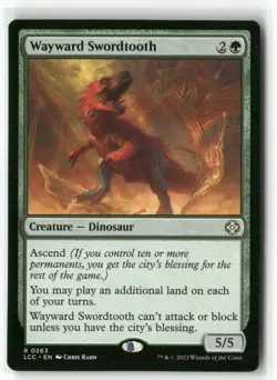 Wayward Swordtooth Commander: the Lost Caverns of Ixalan Regular - Image 1