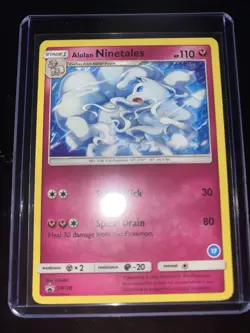 pokemon Alolan Ninetales Sun And Moon Promo 2018 SM128 - Image 1