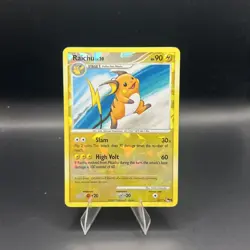 Raichu 3/17 LP Awesome Cracked Ice Holo Rare Pop Series 9 Pokemon League Promo! - Image 1