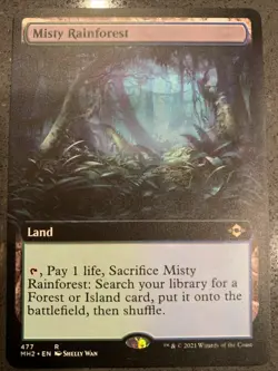 Misty Rainforest (Extended Art) Modern Horizons 2 Regular - Image 1