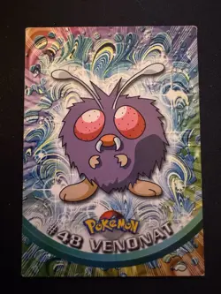 Venonant #48 - Blue Logo - Non-Holo - SERIES 1 - TOPPS POKEMON CARD - LP - Image 1