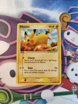 PIKACHU NON HOLO EX Power Keepers Card 57/108 2007 - Image 1