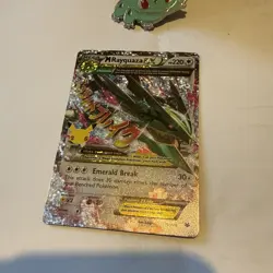 Pokemon TCG Mega M Rayquaza EX Card Celebrations Series 76/108 - Image 2