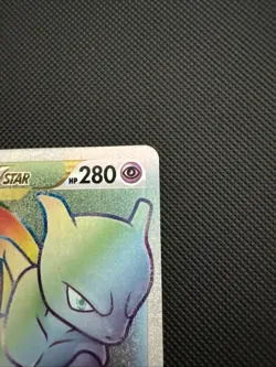 Clean!! Pokemon TCG Mewtwo VSTAR Holo Ultra Rare Rainbow Secret Rare 079/078 NM - Image 3