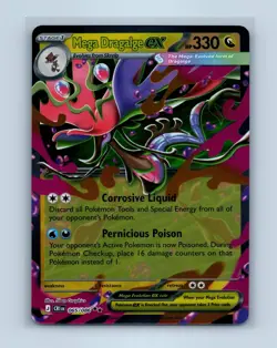 Pokemon tcg ME04: Chaos Rising Mega Dragalge ex Near Mint or Better - Image 1