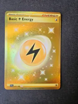 Basic Lightning Energy 257/198 Hyper Rare Scarlet & Violet Pokemon NM - Image 1