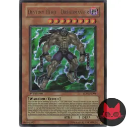 Yugioh Destiny HERO - Dreadmaster EOJ-EN004 Ultra Rare 1st Edition LP - Image 1