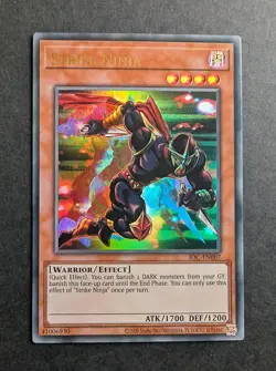 Yugioh Strike Ninja IOC-EN007 Ultra Rare 25th Reprint Excellent Condition - Image 2