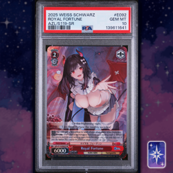 2025 Weiss Schwarz Azur Lane Vol.2 Royal Fortune SR AZL/S119-E092S PSA 10 EN - Image 1