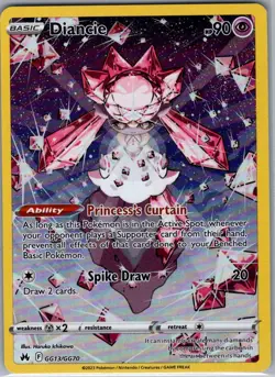 Diancie GG13/GG70 SWSH: Crown Zenith: Galarian Gallery - Pokemon Card - NM - Image 1