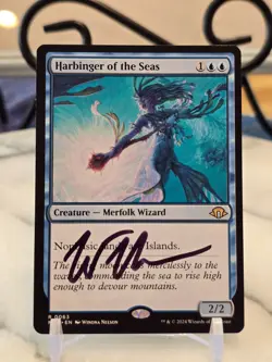 MTG Harbinger of the Seas Modern Horizons 3 Regular (ARTIST SIGNED) LP - Image 1