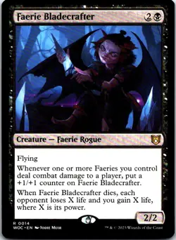 Faerie Bladecrafter R Commander: Wilds of Eldraine 14 LP - Image 1