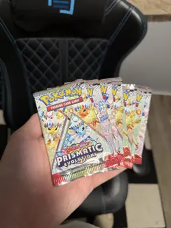 Pokemon TCG Prismatic Evolutions 11 Booster Packs Lot - Image 1