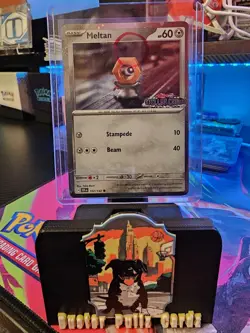 Meltan 102/142 Stellar Crown Stamped Cosmo Foil - Pokemon TCG Promo - SWIRL 🌀 - Image 1
