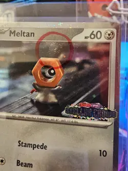 Meltan 102/142 Stellar Crown Stamped Cosmo Foil - Pokemon TCG Promo - SWIRL 🌀 - Image 4