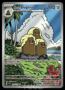 Alolan Dugtrio 208/191 Illustration Rare Surging Sparks Pokemon Near Mint - Image 1