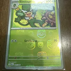 Simisage 005/086 Master Ball Pattern Holo NM - S&V: Black Bolt -Pokemon Card TCG - Image 2
