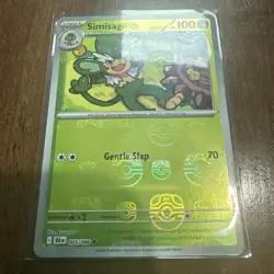 Simisage 005/086 Master Ball Pattern Holo NM - S&V: Black Bolt -Pokemon Card TCG - Image 3