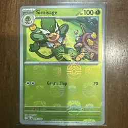 Simisage 005/086 Master Ball Pattern Holo NM - S&V: Black Bolt -Pokemon Card TCG - Image 4