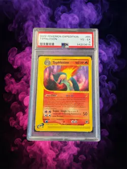 🔥 Typhlosion 65/165 PSA 4 Slab 🔥 E-Series Expedition POP 3 Pokemon Card TCG - Image 1