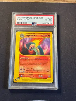🔥 Typhlosion 65/165 PSA 4 Slab 🔥 E-Series Expedition POP 3 Pokemon Card TCG - Image 4