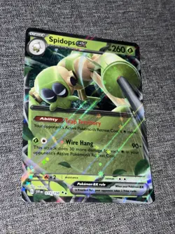 Pokemon TCG Scarlet & Violet Base Set #019/198 Spidops ex NM - Image 1