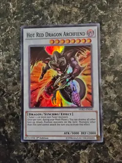 Yugioh Hot Red Dragon Archfiend - HSRD-EN040 - 1st Ed. Super Rare - LP - Image 1