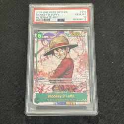 2025 One Piece Monkey D. Luffy Secret Rare Alt Art #OP13-118 PSA 10 GEM MINT - Image 1