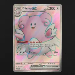 Pokemon TCG Card Blissey ex 201/167 Twilight Masquerade Ultra Rare - LP - Image 1