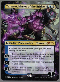 Tezzeret, Master of the Birdge 1701 Rainbow Foil Bloomburrow Secret Lair MTG NM - Image 1