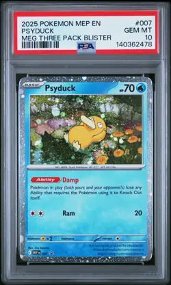 PSA 10 Sequential Psyduck MEP 007 Golduck MEP 008 Black Star Promo Pokemon Card - Image 2