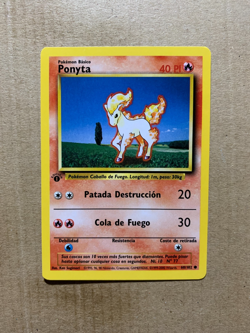 1st Edition SPANISH Ponyta 60/102 Base Set - Common Pokemon Card - NM/Mint - Image 1